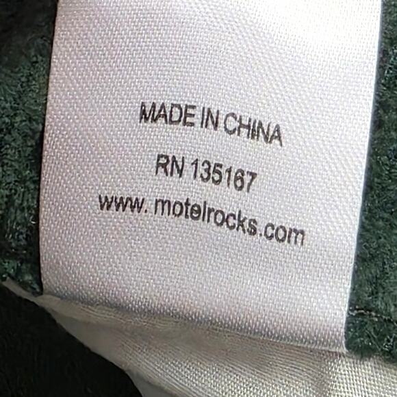 Motel Rocks Corduroy Bootleg Jeans in Cord Forest Green Size Medium 8/30 - Picture 6 of 12